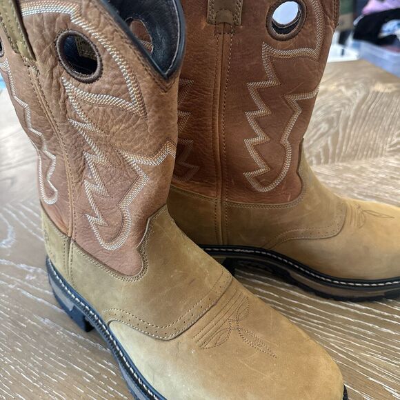 NEW ~ ROCKY Original Ride  STEEL TOE WATERPROOF Western‎ Boots RKYW041 ~ Size 11 - Picture 1 of 10